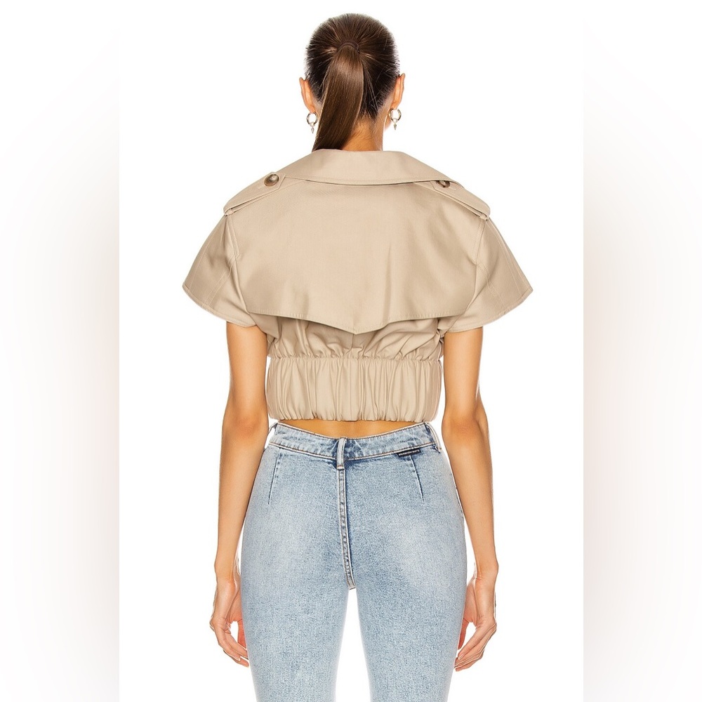 Like new ALEXANDER WANG Cropped Shirt Trench Jacket $795 L - Picture 6 of 12